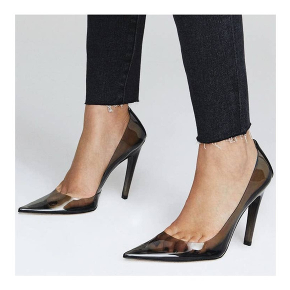 Good American Cinderella Pumps Light Smoke Size 9.5 GA275PB-E - Picture 8 of 10